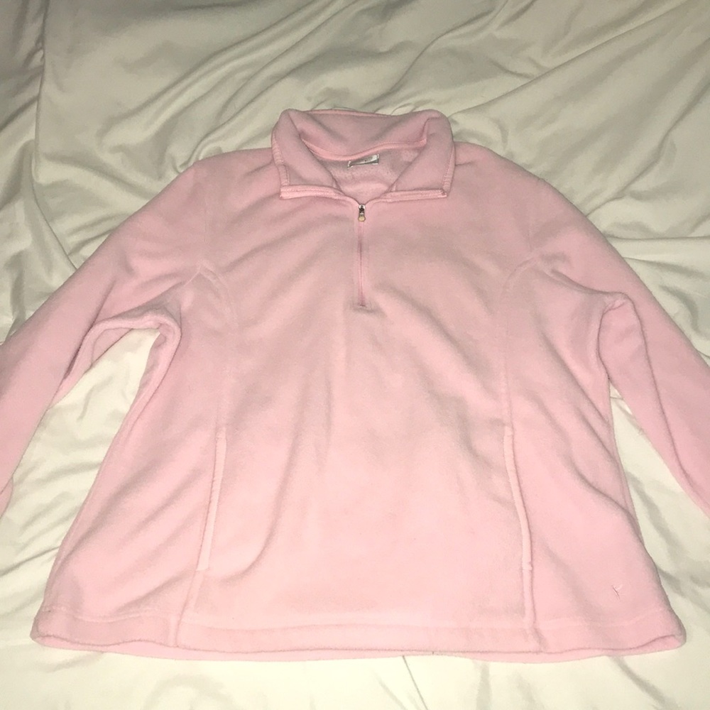 Pink Quarter Zip Pullover